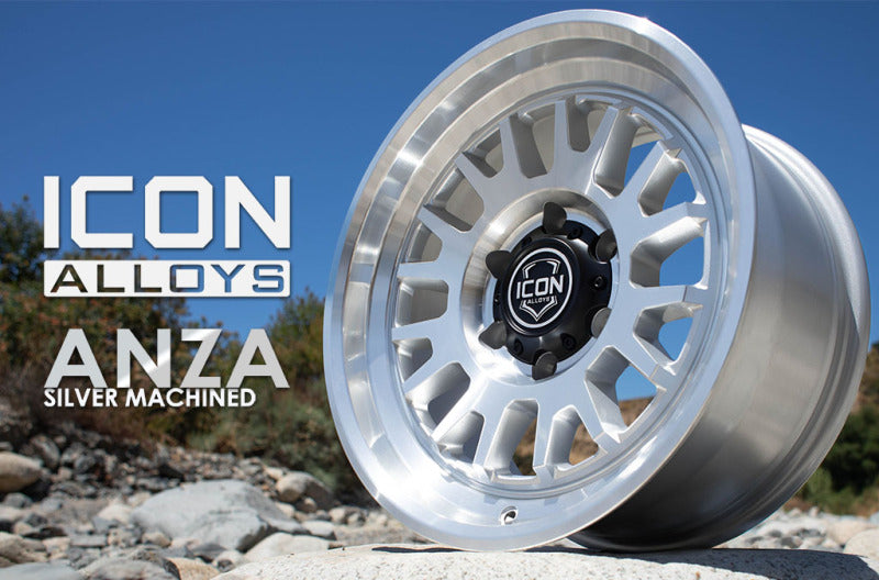 ICON Alloys Anza Silver Machined - 17x8.5 / 6x135 / 6mm / 5in BS