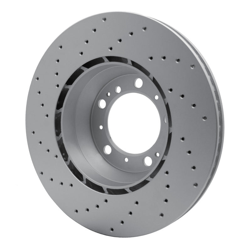 R1 99-23 Porsche 911 Left Rear Drilled GeoSPEC Coated Rotor