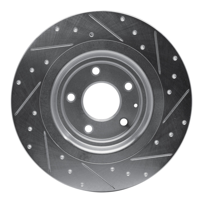 DFC 16-23 Mazda CX-9 Rear Left Drilled & Slotted Silver Brake Rotor