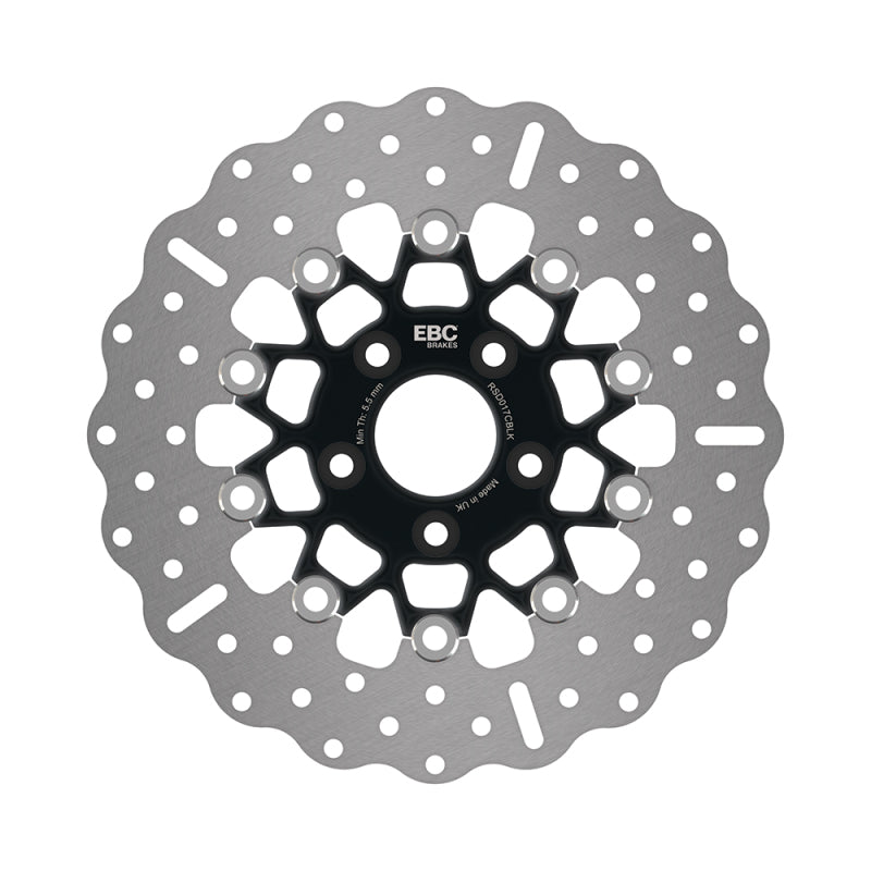 EBC 07-10 Harley-Davidson Sportster XL 883 L Low Rear Black Chrome Rotor