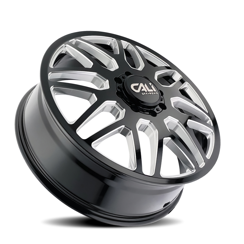 Cali Off-Road 9115D Invader Dually 22x8.25 / 8x210 BP / 115mm OS / 154.2mm Hub Gls Blk Mill Wheel