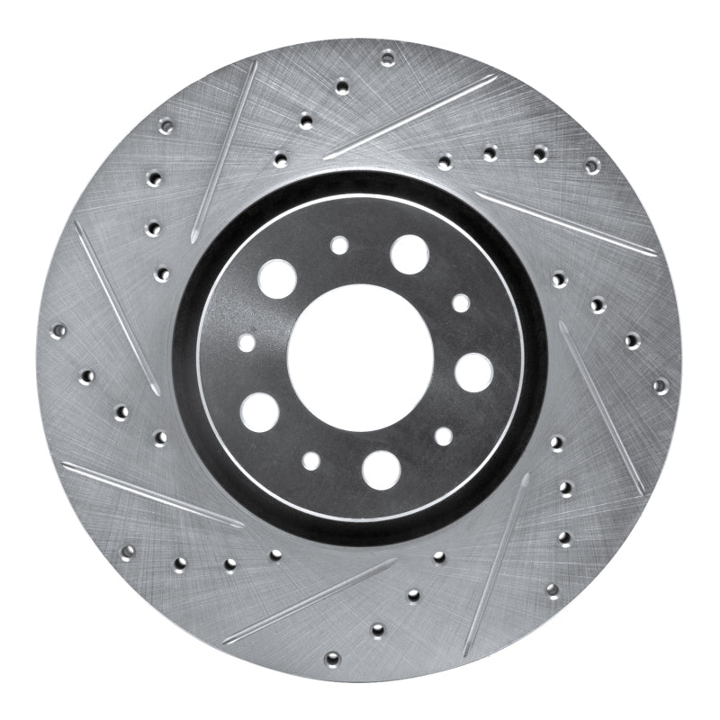 DFC 03-09 Volvo XC90/S60 Front Left Drilled & Slotted Silver Brake Rotor