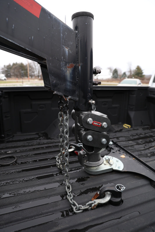 Gen-Y Spartan Torsion-Flex 2.5in Offset 4in SQ Tube Gooseneck 2-5/16in Coupler Standard Height