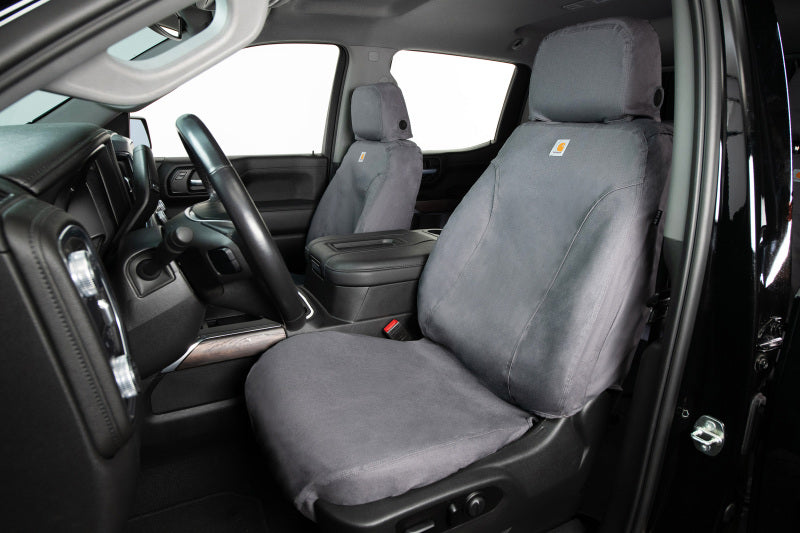 Covercraft 11-16 Ford F-250 Carhartt SeatSaver Custom Front Row Seat Covers - Gravel