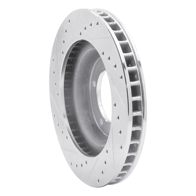 R1 67-70 Chevrolet Impala Front Right Drilled & Slotted Silver Brake Rotor