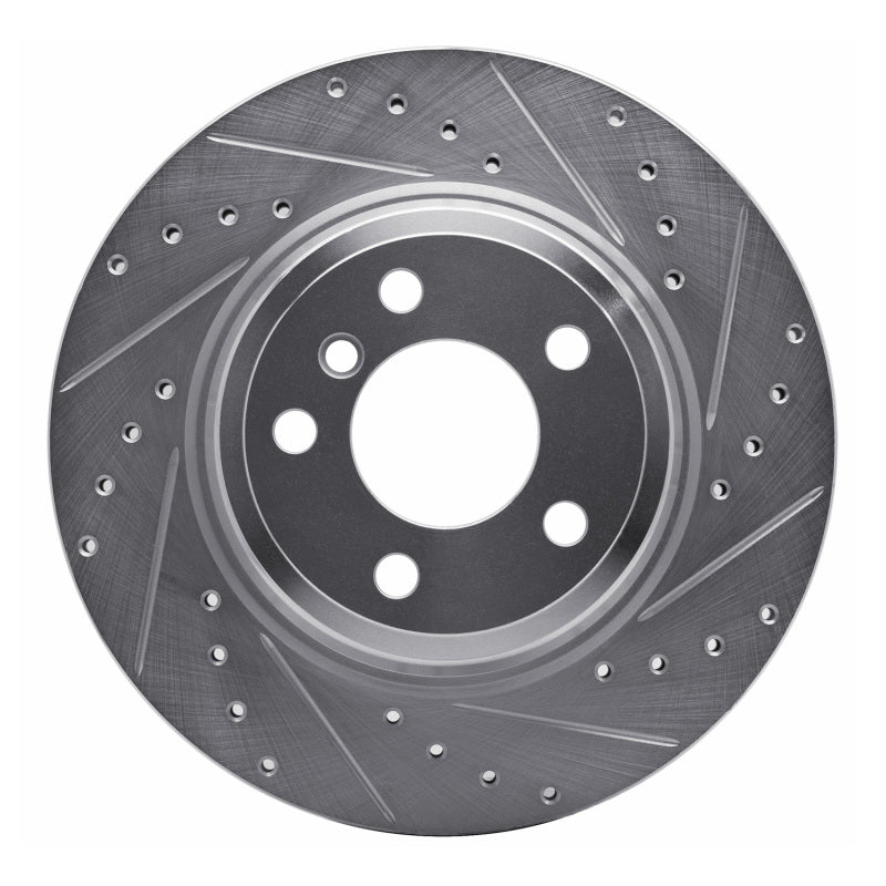 DFC 12-20 BMW 440I Coupe Rear Right Drilled & Slotted Silver Brake Rotor