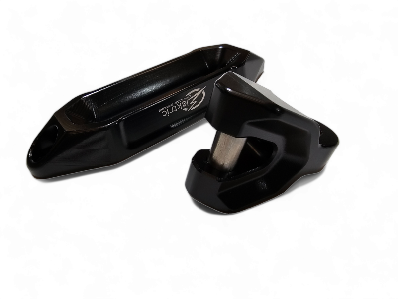 Elektric Offroad Winch Hawse Fairlead And Hook Combo Anodized Black