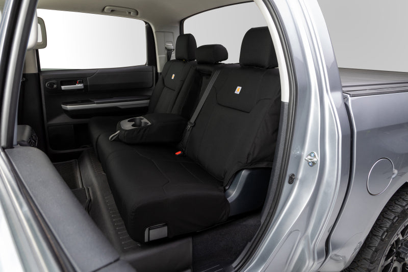 Covercraft 16-23 Toyota Tacoma Carhartt Super Dux PrecisionFit Custom Second Row Seat Covers - Black