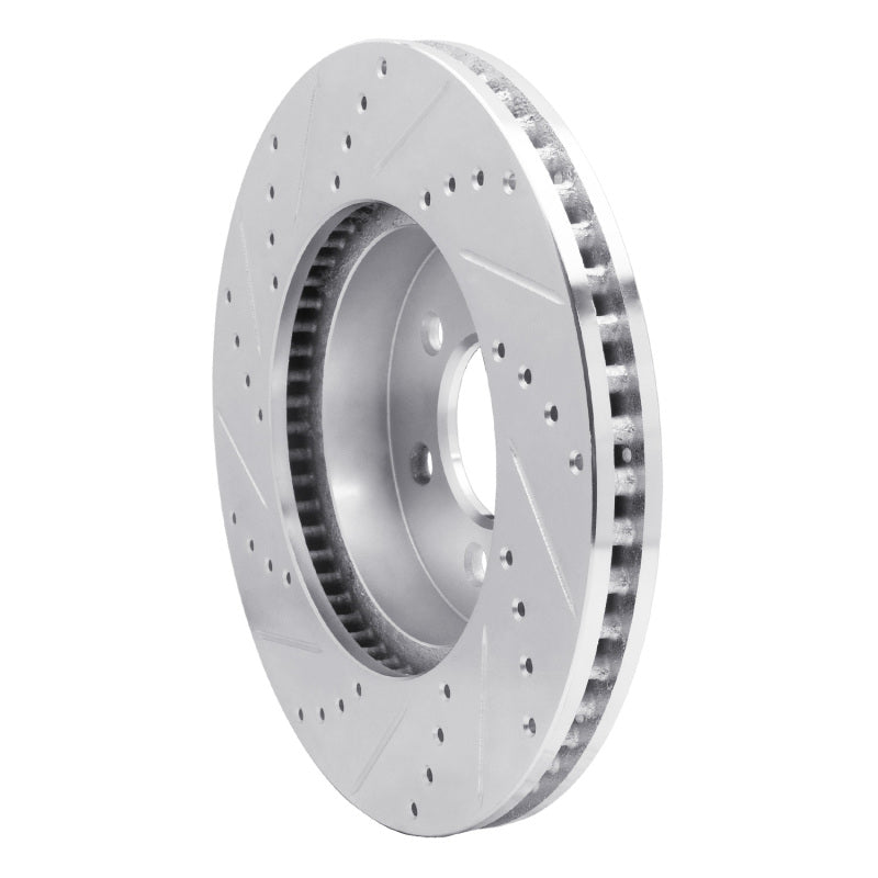 DFC 03-03 Dodge Durango Front Right Drilled & Slotted Silver Brake Rotor