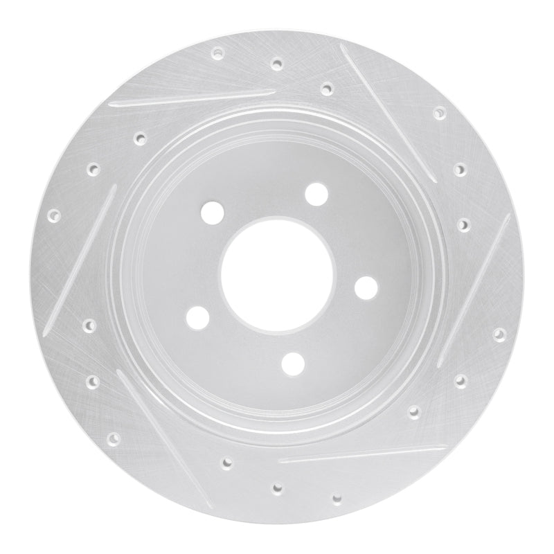 DFC 10-11 Ford Ranger (USA/Canada) Rear Left Drilled & Slotted Silver Brake Rotor