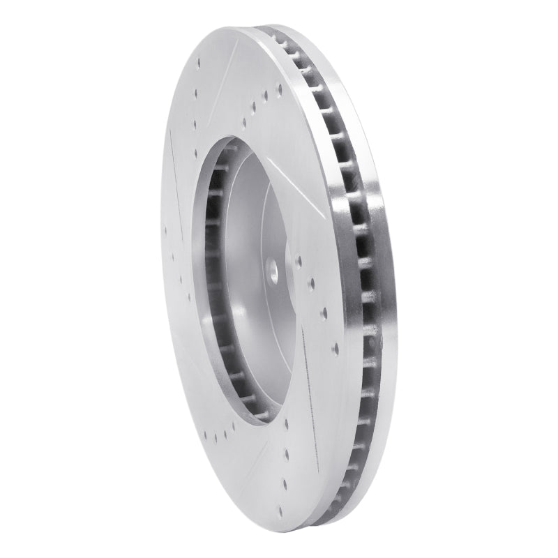 R1 92-06 Lexus ES300 Front Right Drilled & Slotted Silver Brake Rotor
