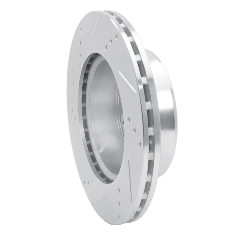 R1 02-06 Dodge Sprinter 2500 Front Right Drilled & Slotted Silver Brake Rotor