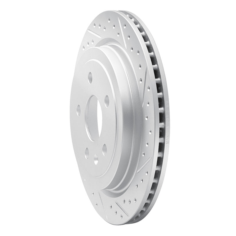 R1 08-19 Cadillac Cts Rear Right Drilled & Slotted Geo-Carbon Rotor