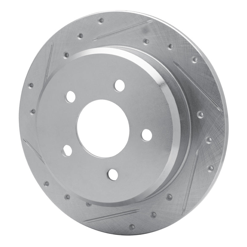 DFC 96-02 Ford Crown Victoria Rear Left Drilled & Slotted Silver Brake Rotor