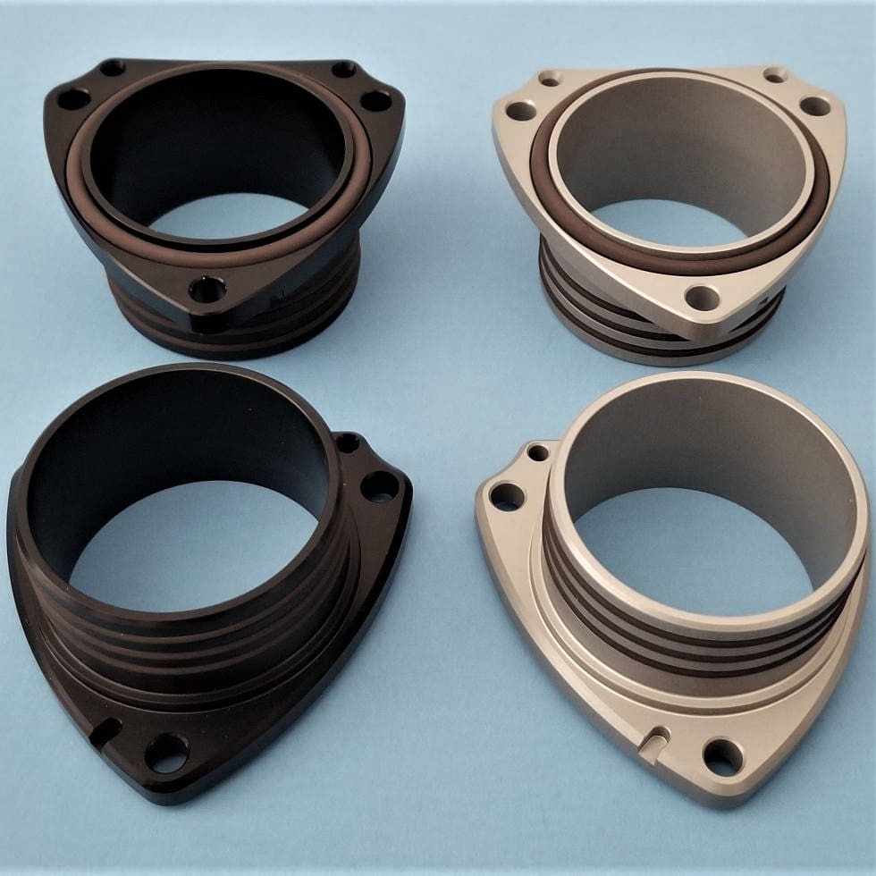 '85-'01 CR500 - Hard Anodized "HORSEPOWER" Exhaust Manifold image 0