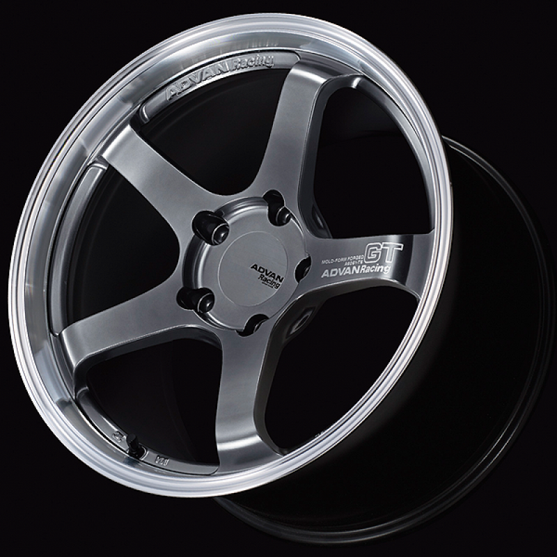 Advan GT for Porsche 18x11.0 / +40 Off / 5x130 / 71.6mm Bore / Machining and Hyper Platinum Black