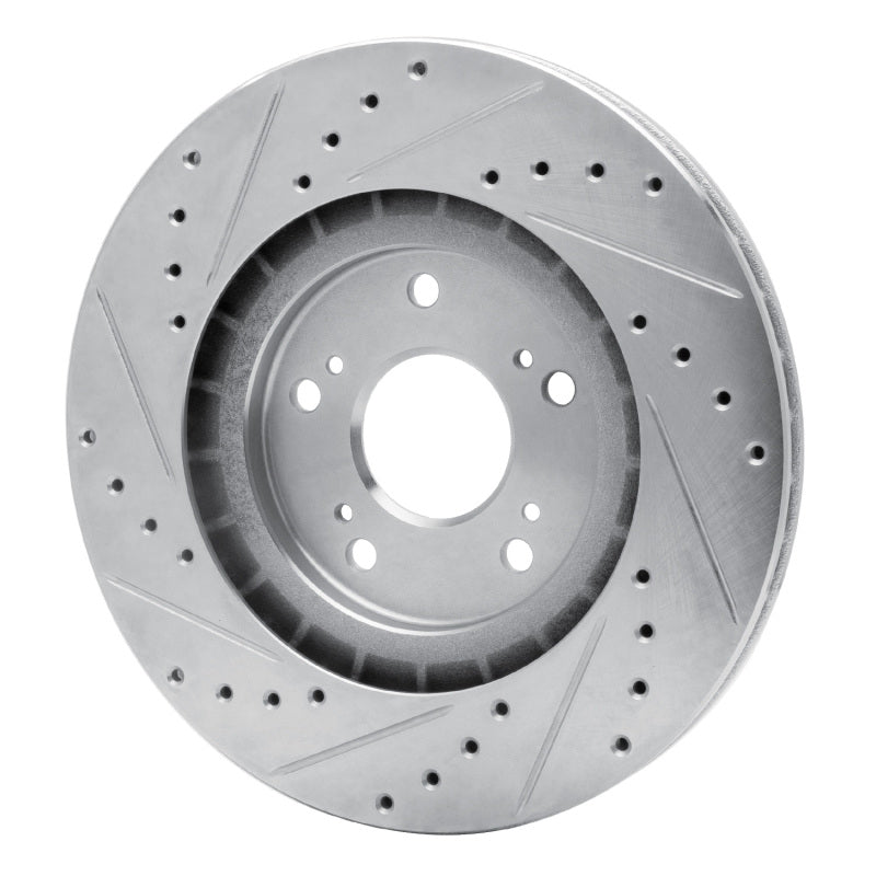 DFC 97-05 Acura NSX Rear Right Drilled & Slotted Silver Brake Rotor
