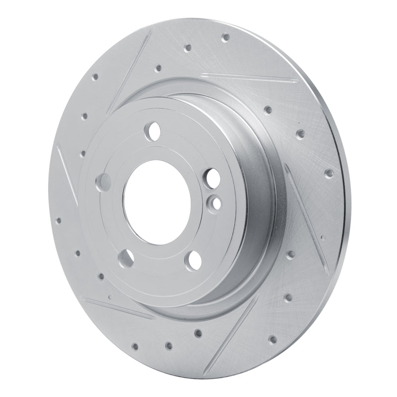 R1 19-26 Mercedes-Benz A220 Rear Left Drilled & Slotted Silver Brake Rotor