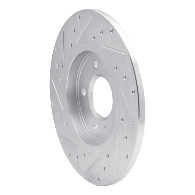 R1 05-05 Buick TERRAZA Rear Right Drilled & Slotted Silver Brake Rotor