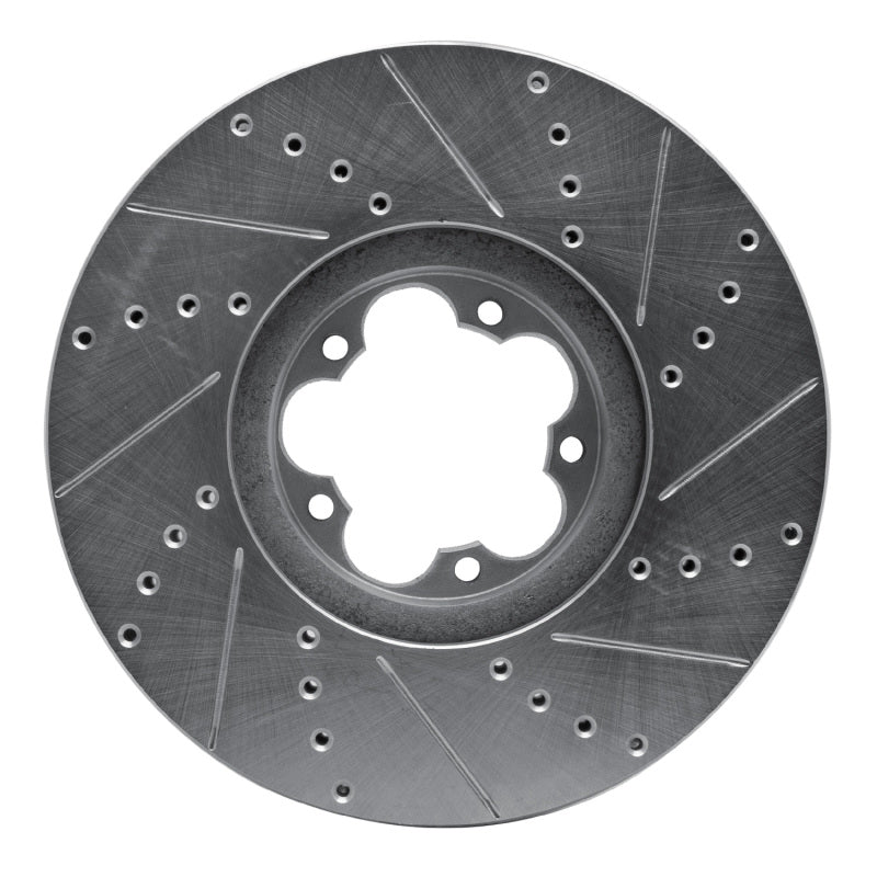 DFC 15-25 Ford Transit-350 HD/DRW Front Left Drilled & Slotted Silver Brake Rotor