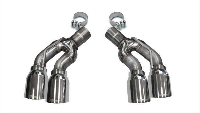 Corsa 2016-2019 Cadillac CTS-V 2.75in Inlet / 4.0in Outlet Polished Tip Kit (For Corsa Exhaust Only)
