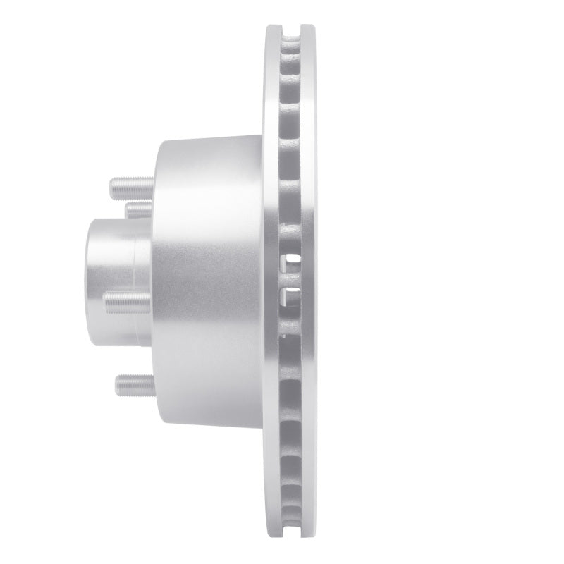 R1 70-72 Dodge Charger Front Left Drilled & Slotted Silver Brake Rotor