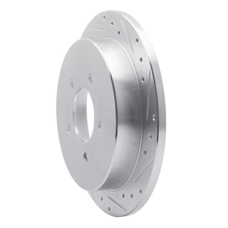 R1 97-04 Ford F-150 4WD Rear Right Drilled & Slotted Silver Brake Rotor