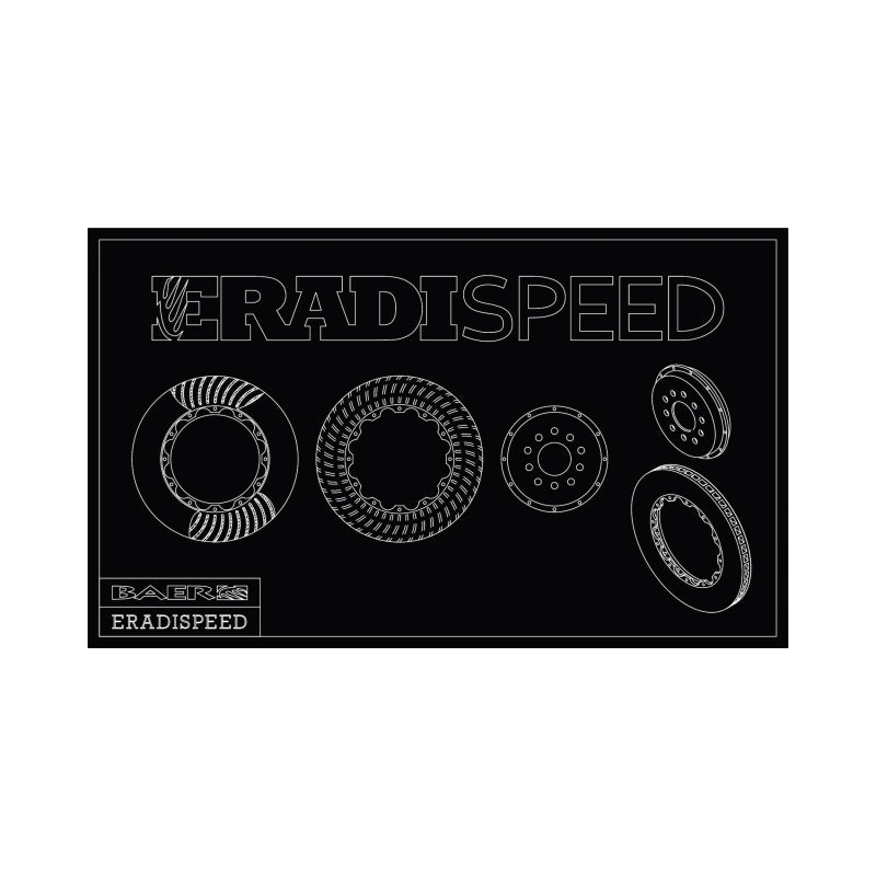 Baer Brakes 2024 Ford Mustang (S650) Eradispeed+ Rear 2-Piece SDZ Performance Brake Rotors