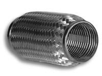 Vibrant SS Flex Coupling with Inner Braid Liner 2.25in inlet/outlet x 8in flex length