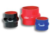 Vibrant 4 Ply Aramid Reinf Silicone Hump Hose conn 4in ID x 6in long 3 reinforcement ring MATTE BLK