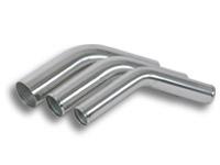 Vibrant 2.75in O.D. Universal Aluminum Tubing (45 degree bend) - Polished