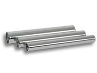 Vibrant 2in O.D. Universal Aluminum Tubing (18in long Straight Pipe) - Polished