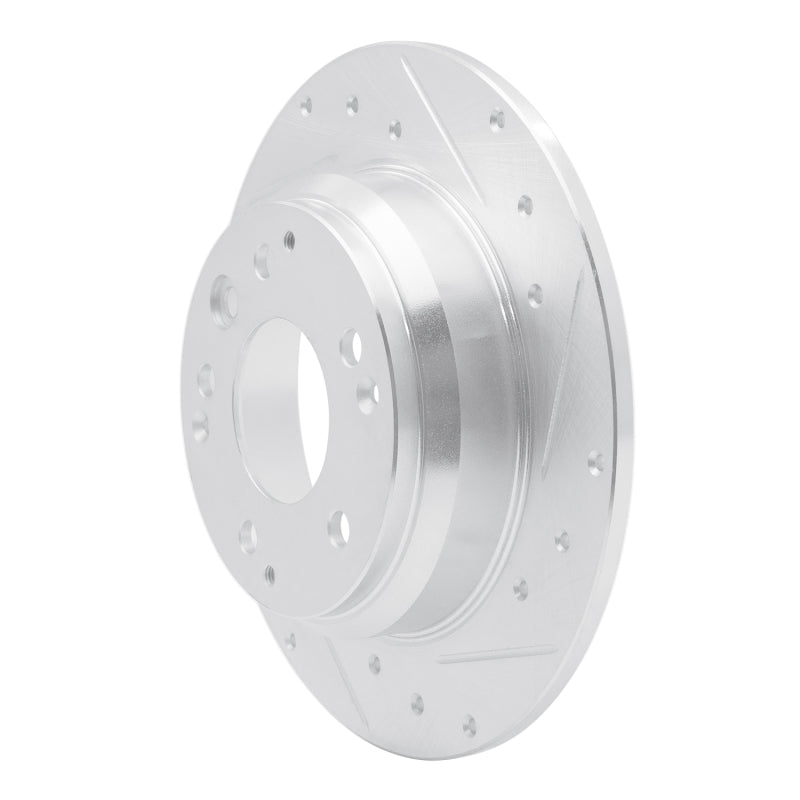 R1 91-99 Acura Legend Rear Right Drilled & Slotted Silver Brake Rotor