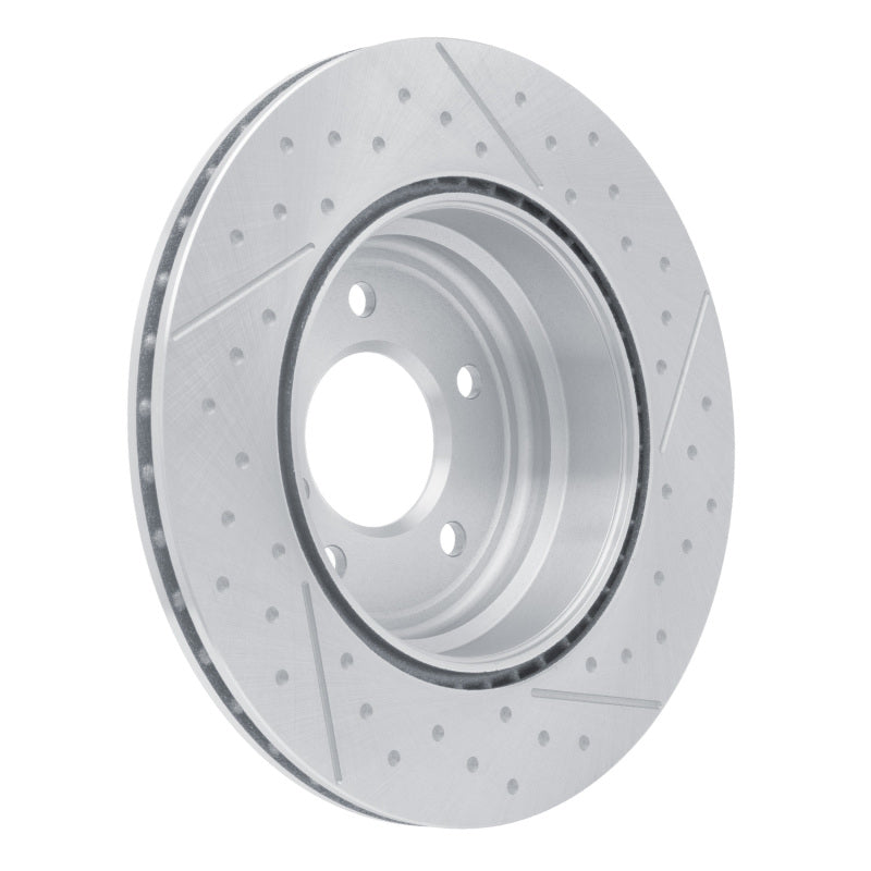 R1 06-13 BMW 328I Rear Dimpled and Slotted Brake Rotor