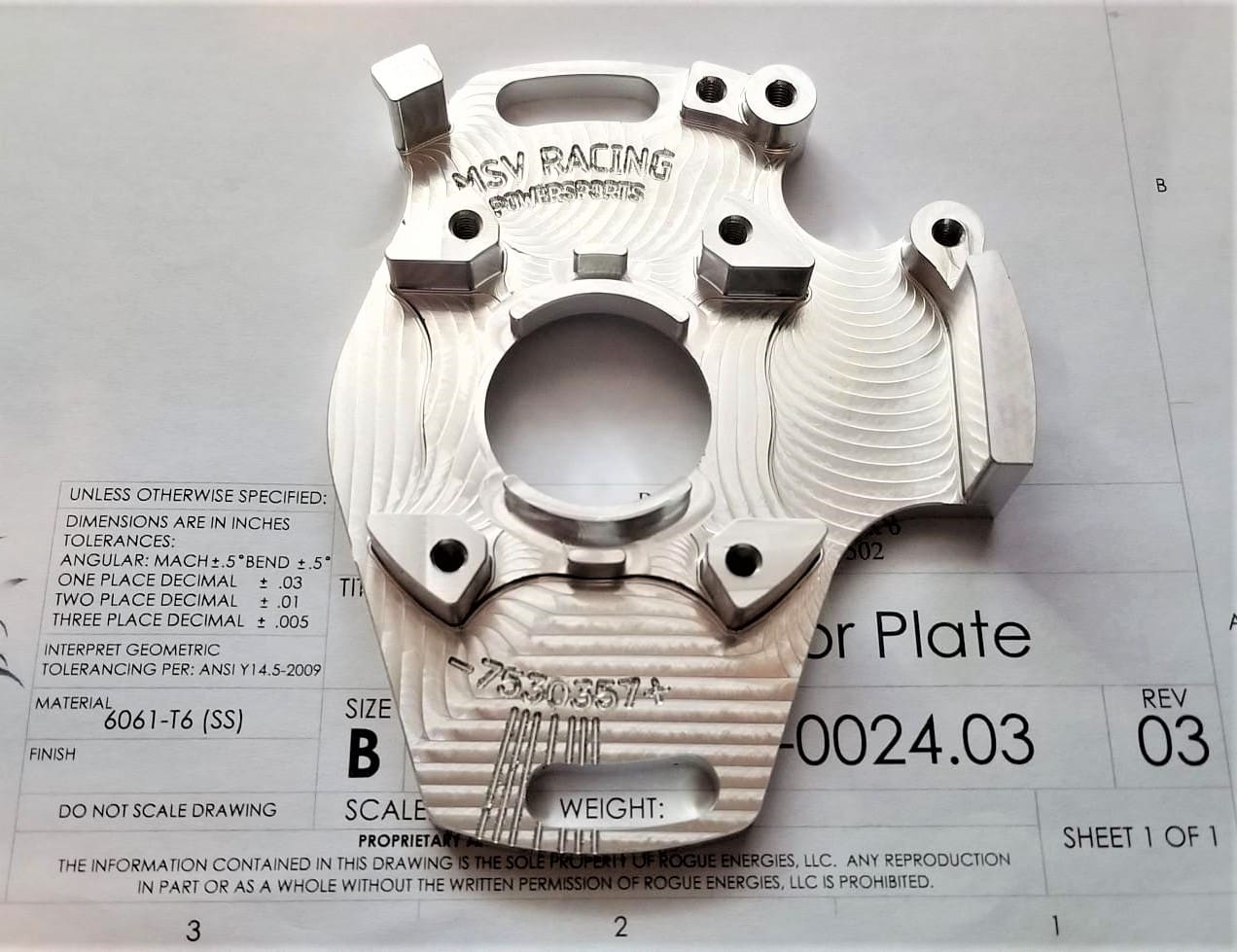 MSV Racing ’87-’01 CR500 “Faraday” High Power Adjustable Stator PLATE ONLY image 0