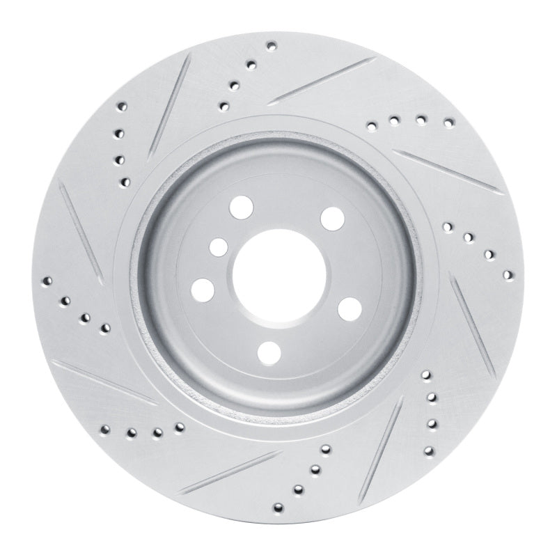 DFC 17-25 BMW iX3 (Mexico) Left Rear Drilled & Slotted Silver Brake Rotor