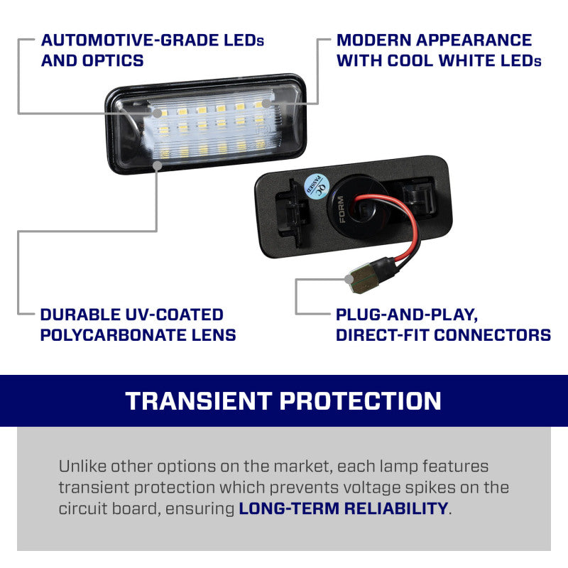 Form Lighting 2010 Subaru LED License Plate Lights (Pair)