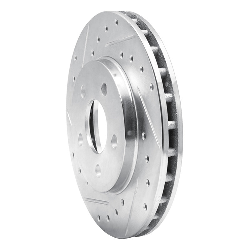 DFC 96-00 Chrysler Town & Country Front Left Drilled & Slotted Silver Brake Rotor
