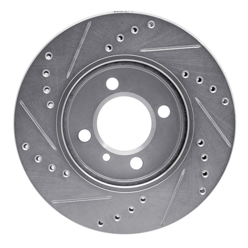 DFC 84-91 BMW 325I (USA/Canada) Front Right Drilled & Slotted Silver Brake Rotor
