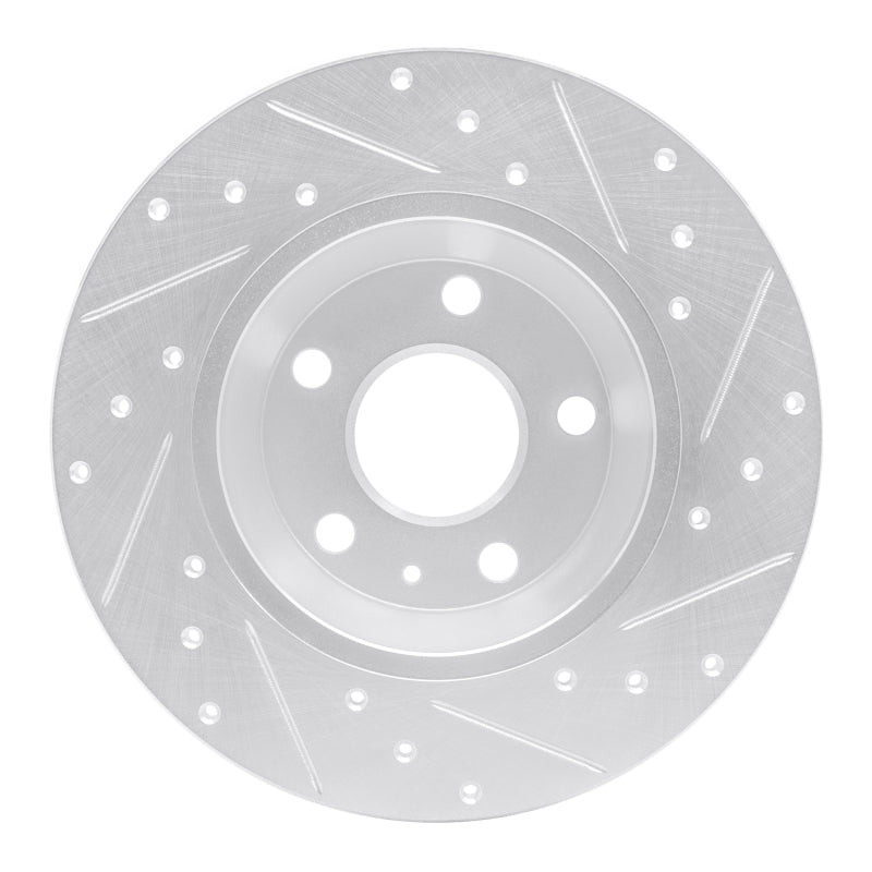 DFC 08-15 Audi TT Rear Left Drilled & Slotted Silver Brake Rotor