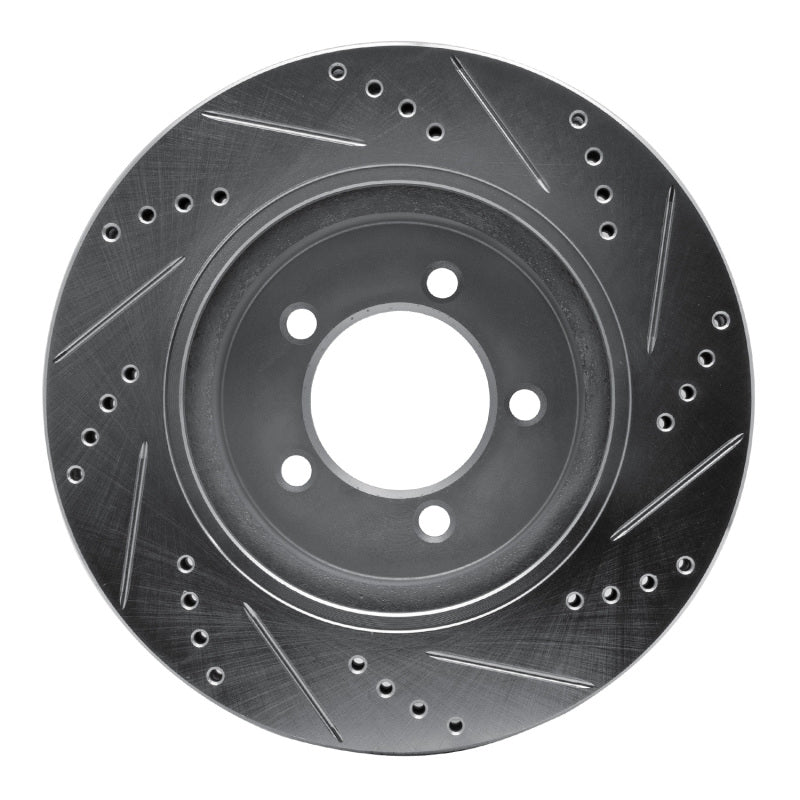 DFC 02-05 Ford Explorer Front Left Drilled & Slotted Silver Brake Rotor