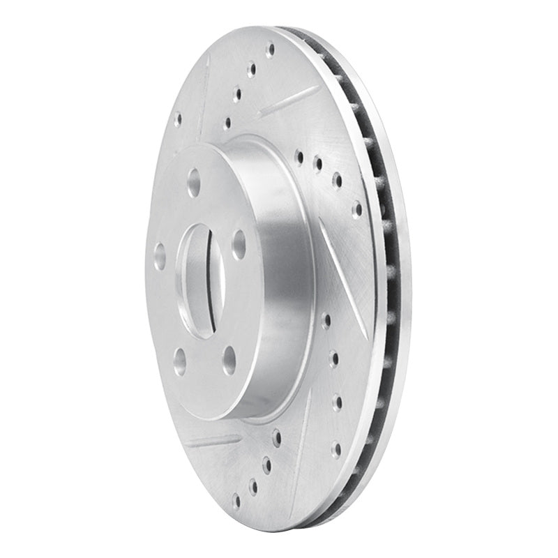 DFC 90-05 Buick Skylark Front Left Drilled & Slotted Silver Brake Rotor