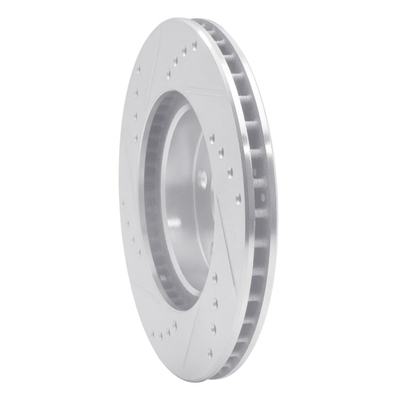 DFC 04-09 Toyota Prius Front Right Drilled & Slotted Silver Brake Rotor