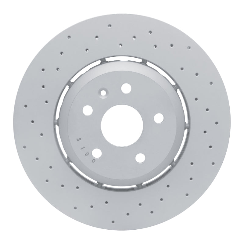 R1 11-11 Saab 9-5 Front Drilled Carbon Alloy GeoMET Rotor