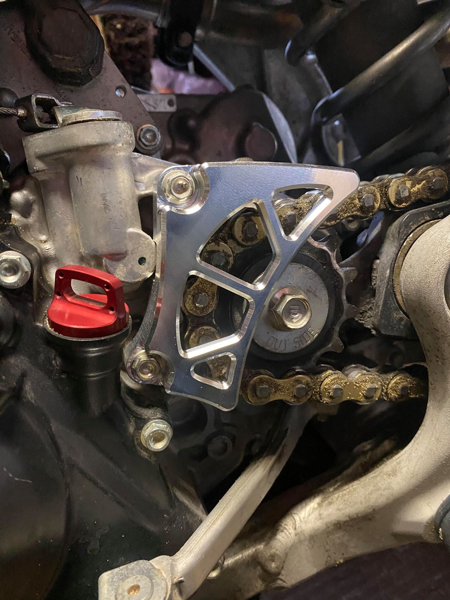 '17-'20 Honda CRF450R, RX, and RWE, Billet Case Saver/Sprocket Guard image 3
