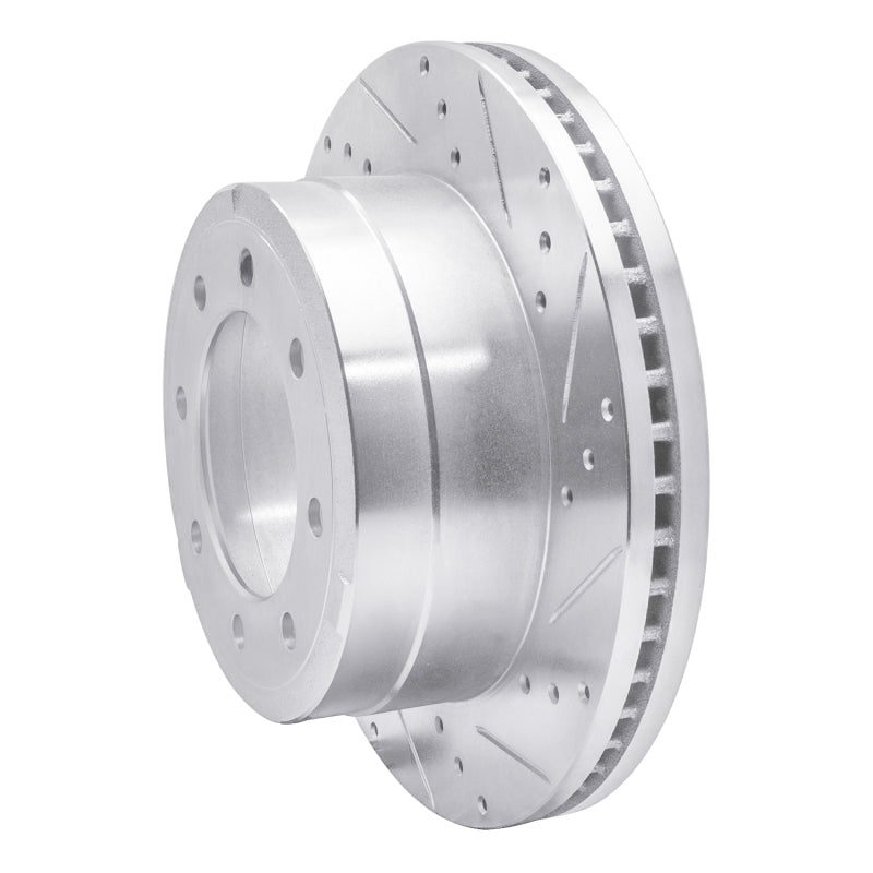 DFC 11-22 Ford F-350 Super Duty 4WD Rear Right Drilled & Slotted Silver Brake Rotor