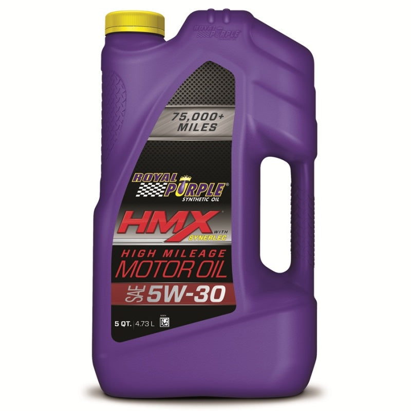Royal Purple HMX Premium Synthetic High Mileage 5W30 Motor Oil - 5 Quart