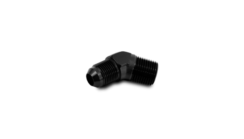 Vibrant -8 AN to 1/4in NPT 45 Degree Adapter Fittings - Aluminum