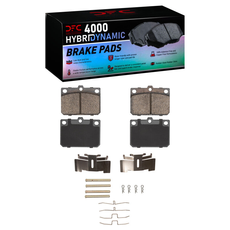 R1 1974-1987 Dodge Colt Front R1 Semi Met Pads & Hardware Kit