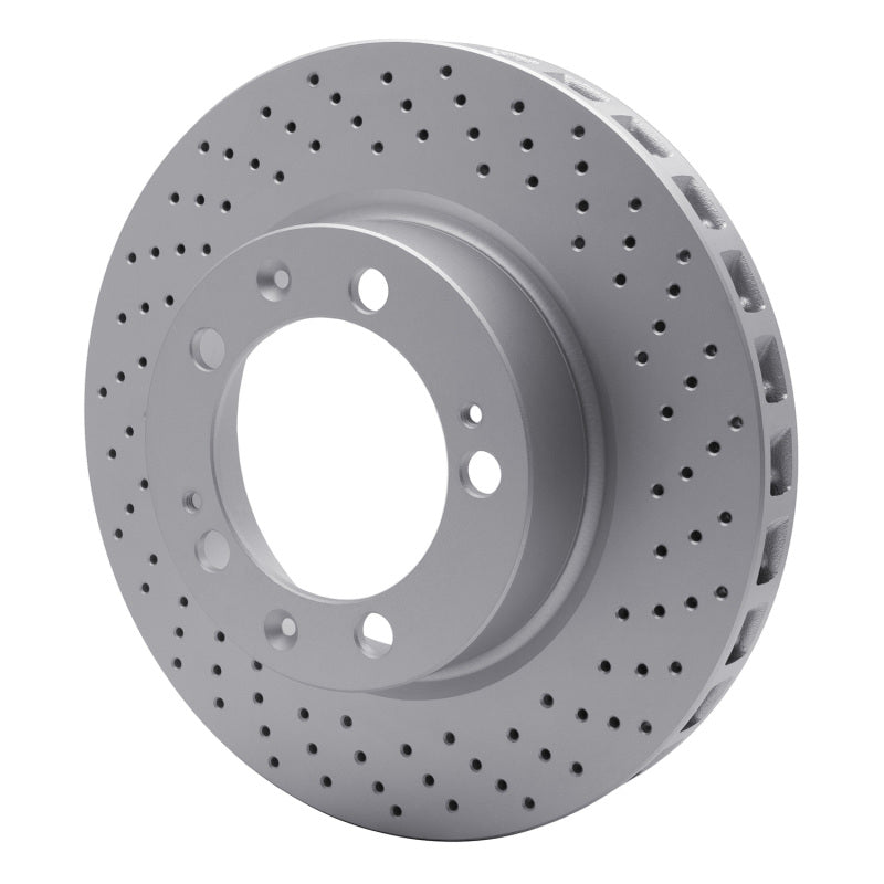 R1 94-98 Porsche 911 Right Front Drilled GeoSPEC Coated Rotor